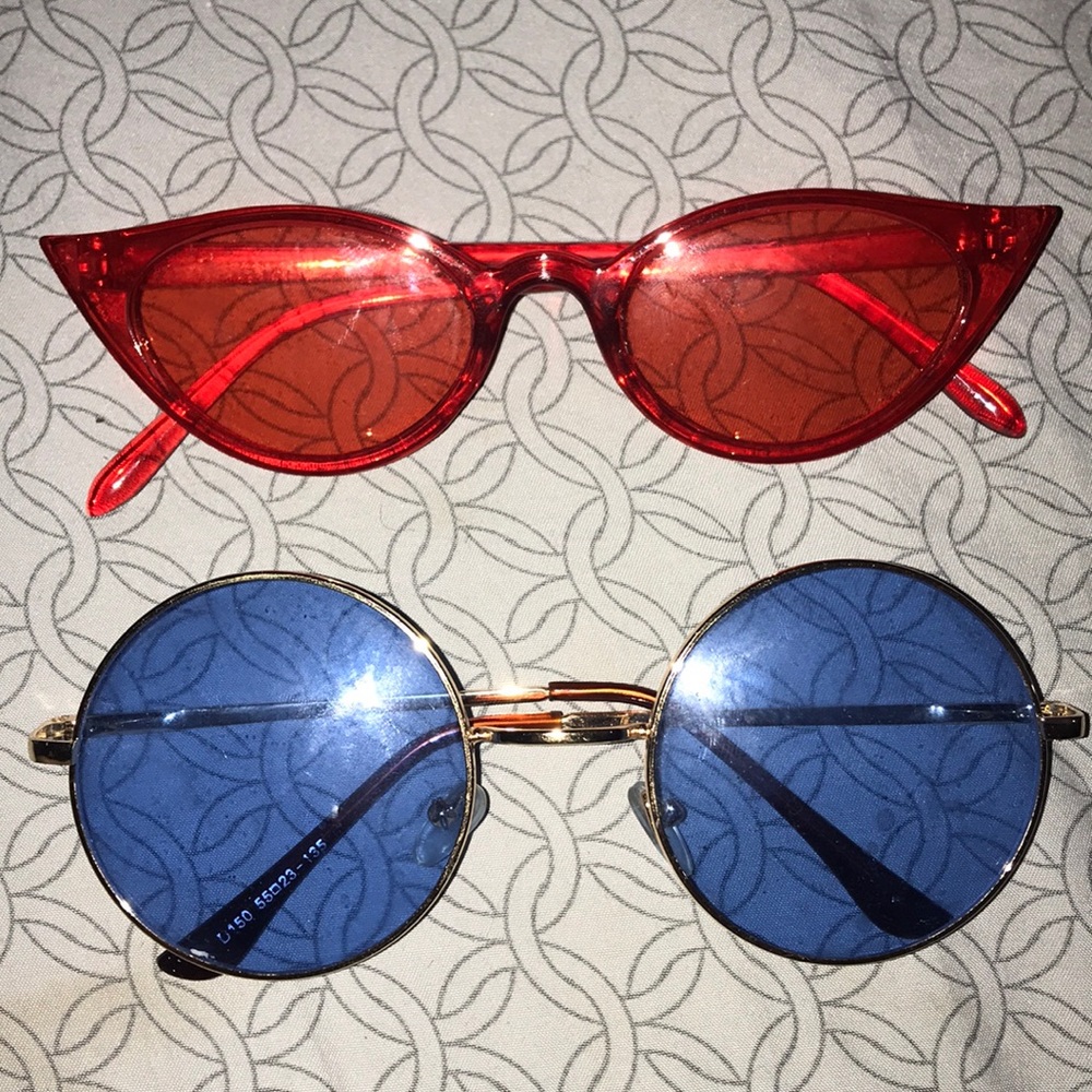 2 piece fun SHEIN sunglasses